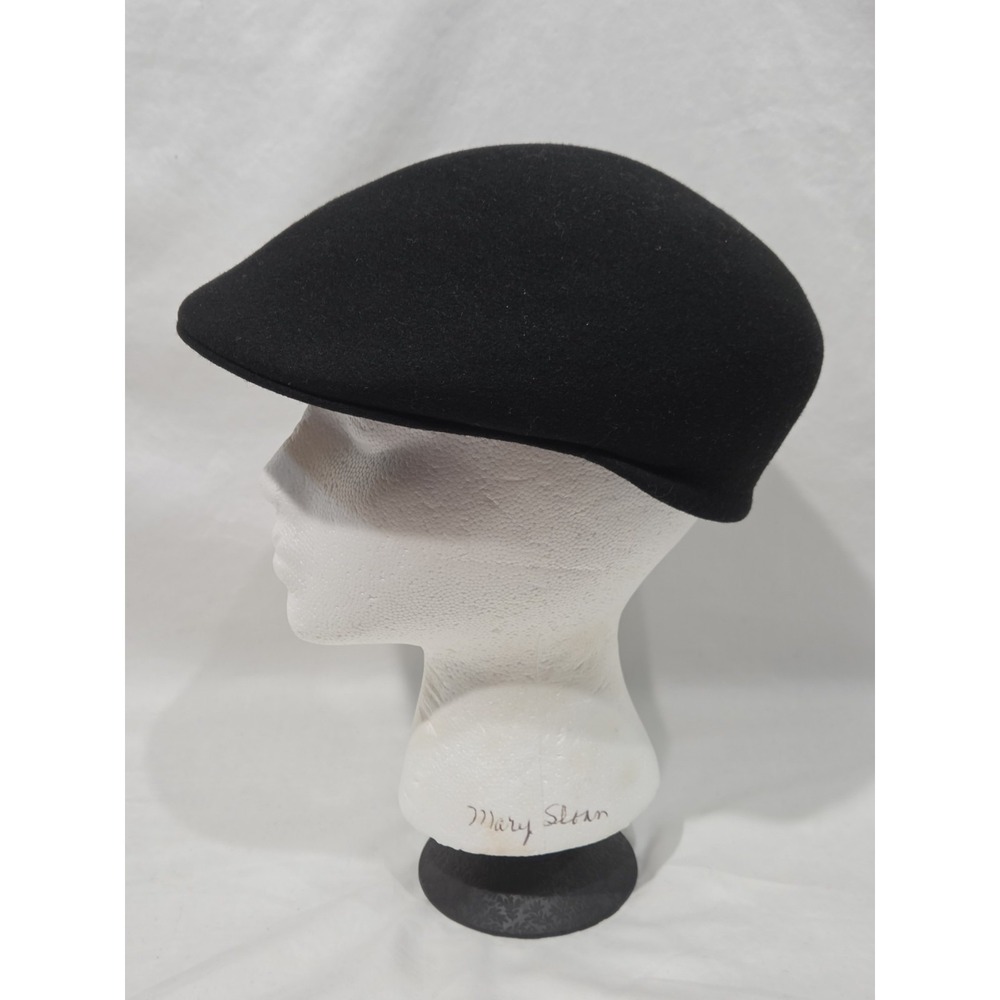 Country Gentleman 100% Wool Black Newsboy Cabbie Hat Gatsby Cap Driving Large